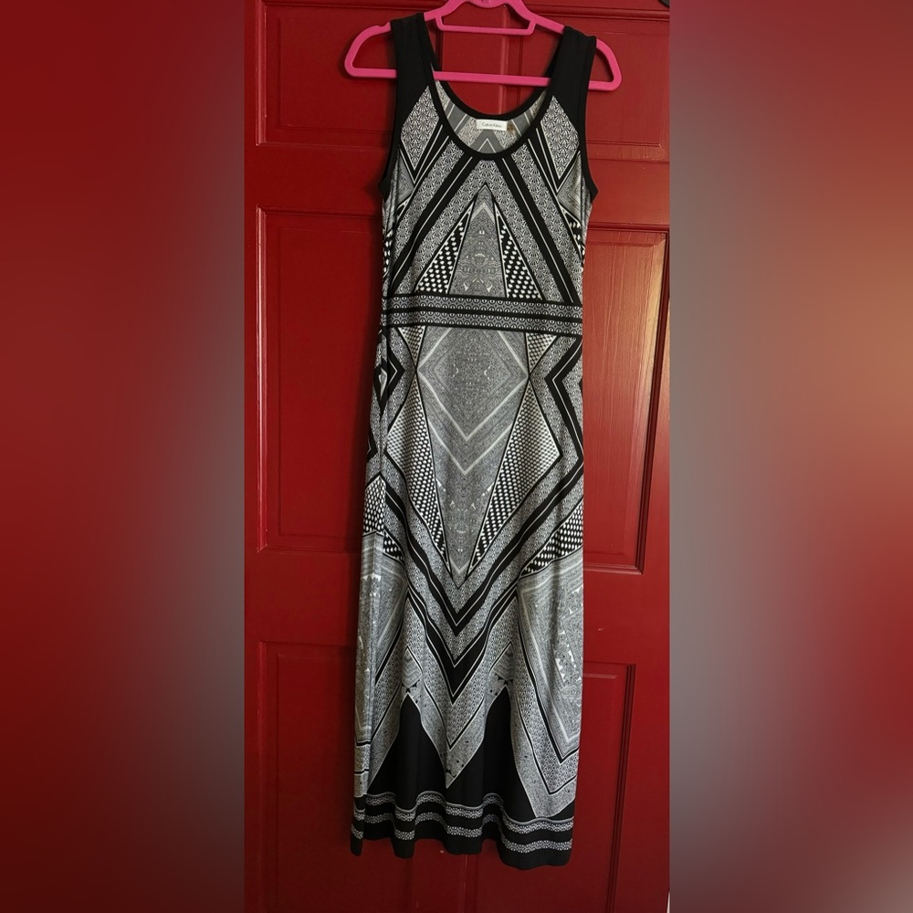 Calvin Klein Maxi Dress Sleeveless Scoop Neck (Women’s 6) - Picture 2 of 6